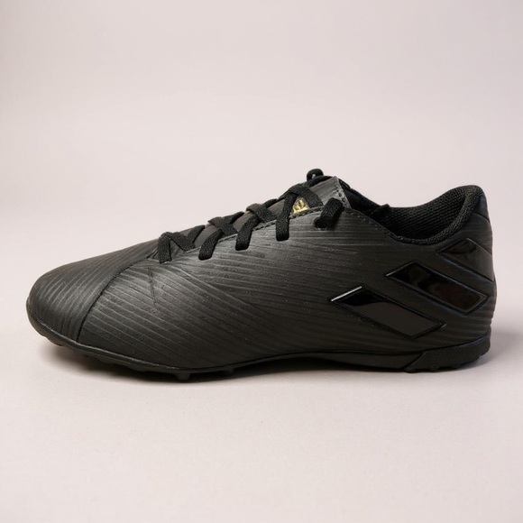 Adidas Black Athletic Soccer Cleats with Textured Upper - Picture 1 of 7